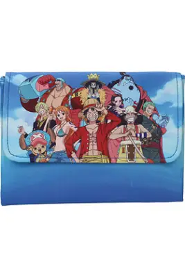 Figurine One Piece straw hat crew manga book case